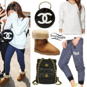 Ariana Grande: Round Chanel Bag & Sweats | Steal Her Style