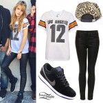 Bella Thorne: Number 12 Jersey, Hi Top Sneakers