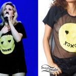 Ellie Goulding: Sequin Smiley Face Tee