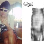 Foxes: Black & White Gingham Dress