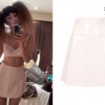 Foxes: Light Pink Patent Leather Skirt