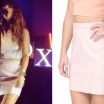 Foxes: Pink Leather Mini Skirt