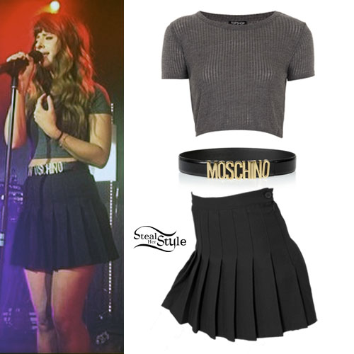 Foxes: Moschino Belt, Pleated Skirt