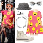 Hayley Williams: Tweety Bird Dress