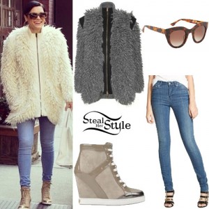 Jessie J: Fur Coat, Skinny Jeans | Steal Her Style