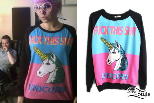 Kerli: Fuck This Shit Unicorn Sweatshirt