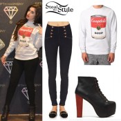 Lauren Jauregui: Soup Sweater, Platform Boots | Steal Her Style