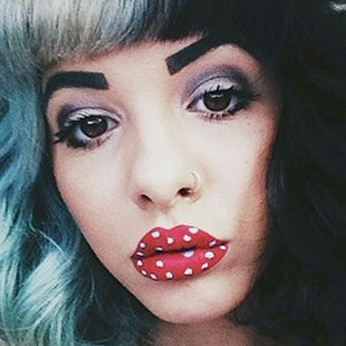 Melanie Martinez created this polka dot lipstick with a “Red Velvet” Lime C...