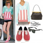 Taylor Swift: Flag Sweatshirt, Printed Sneakers