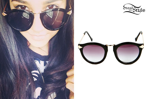 Becky G: Black and Gold Sunglasses