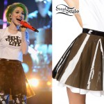 Hayley Williams: Transparent PVC Skater Skirt