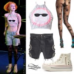 Hayley Williams: Sequin Sun Halter Top