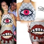 Katy Perry: Sequin Eye Top & Mouth Skirt