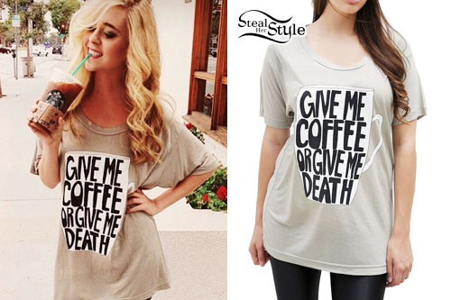 Liz Mace: Coffee or Death Tee