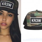 Madison Beer: KR3W Camo Trucker Hat