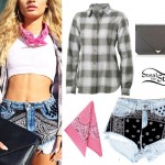 Pia Mia Perez: Denim Bandana Shorts