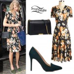 Taylor Swift: Floral Wrap Dress