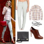 Taylor Swift: Check Shirt, Mint Jeans