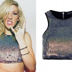 Ellie Goulding: Sequin Crop Top