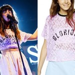 Foxes: 'Glorious' Purple Lace Tee