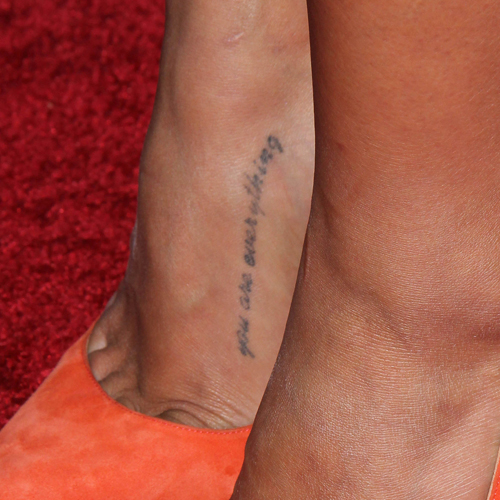 jenna ushkowitz foot tattoo