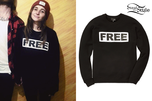 LIGHTS: 'Free' Graphic Sweater