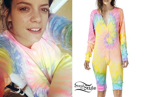 Lily Allen: Tie Dyed Thermal Onesie