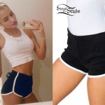 Pia Mia Perez: Black & White Running Shorts