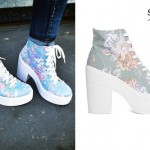 Rydel Lynch: Floral Lace-Up Platform Boots