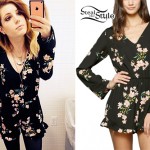 Sydney Sierota: Floral Long-Sleeve Romper