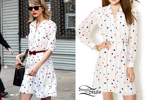Taylor Swift: Polka Dot Shirt-Dress