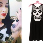 Ash Costello: Misfits Skull Mesh Dress