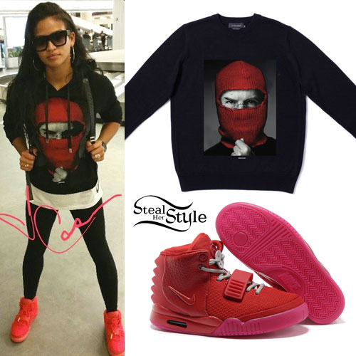 Cassie: Ski Mask Hoodie, Red October Sneakers