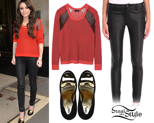 Cher Lloyd leaving the Sony Offices in London, June 13th, 2014 - photo: cher-lloyd.org
