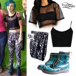 Hayley Williams: Mesh Crop Tee, Paramore Leggings