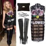 Jade Thirlwall: Flower Dress, Knee High Boots