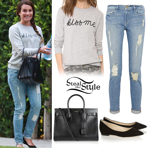 Lea Michele leaving her house in Los Angeles, June 20th, 2014 - photo: leamichelefans
