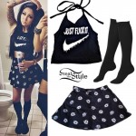 Melissa Marie Green: Eye Print Skirt Outfit