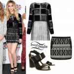 Perrie Edwards: Patchwork Top, Tribal Skirt