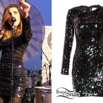 Sydney Sierota: Sequin Long Sleeve Dress