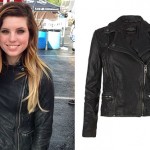 Sydney Sierota: Leather Biker Jacket