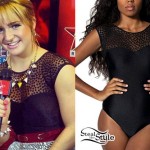 Victoria Duffield: Polka Dot Mesh Bodysuit