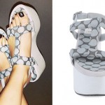 Charli XCX: Polka Dot Platform Sandals