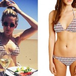 Ellie Goulding: Turtle Print Triangle Bikini