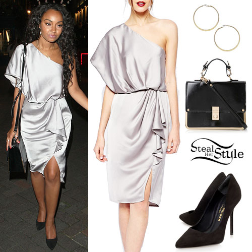 Leigh-Anne Pinnock: One Shoulder Dress Outfit