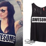 LIGHTS: Black "Awesome" Tank Top