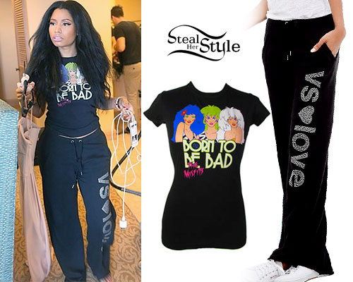 Nicki Minaj: Jem T-Shirt, VS Love Sweatpants