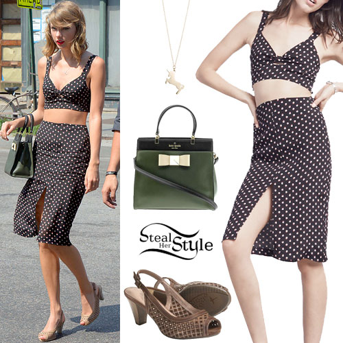 Taylor Swift: Cut Out Bralet, Slit Skirt