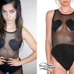 Bebe Rexha: Sheer Heart Swimsuit