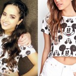 Becky G: Mickey Mouse Cropped Tee